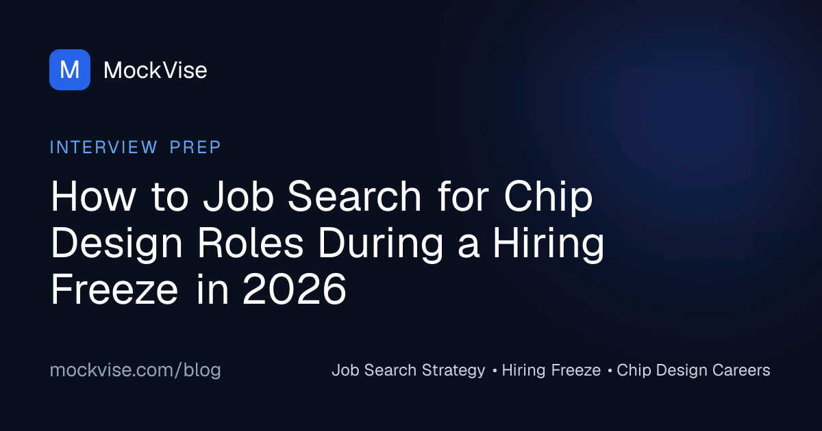 How to Job Search for Chip Design Roles During a Hiring Freeze in 2026 ...